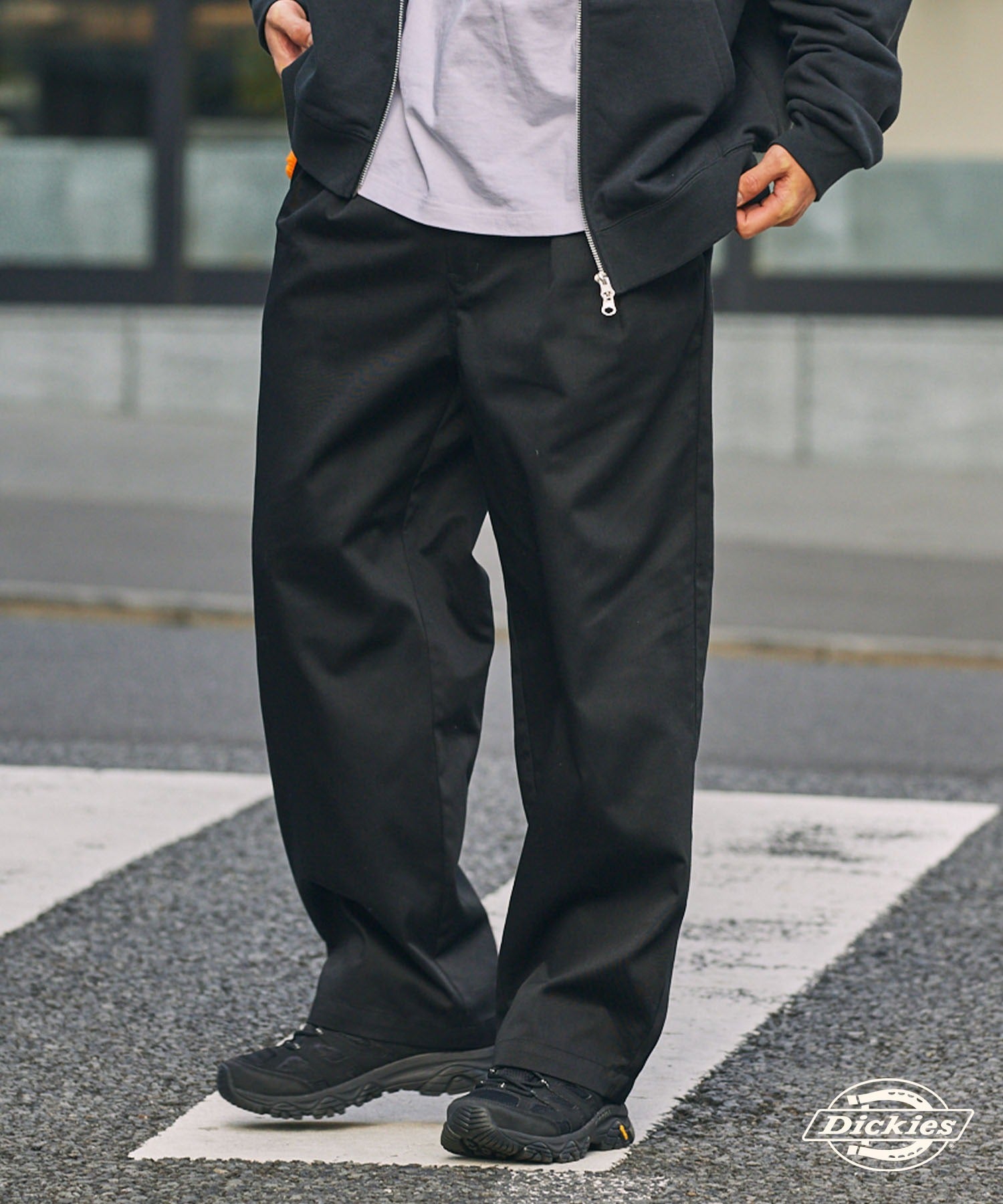 DICKIES / 別注 TC 斜紋 雙摺 直筒長褲