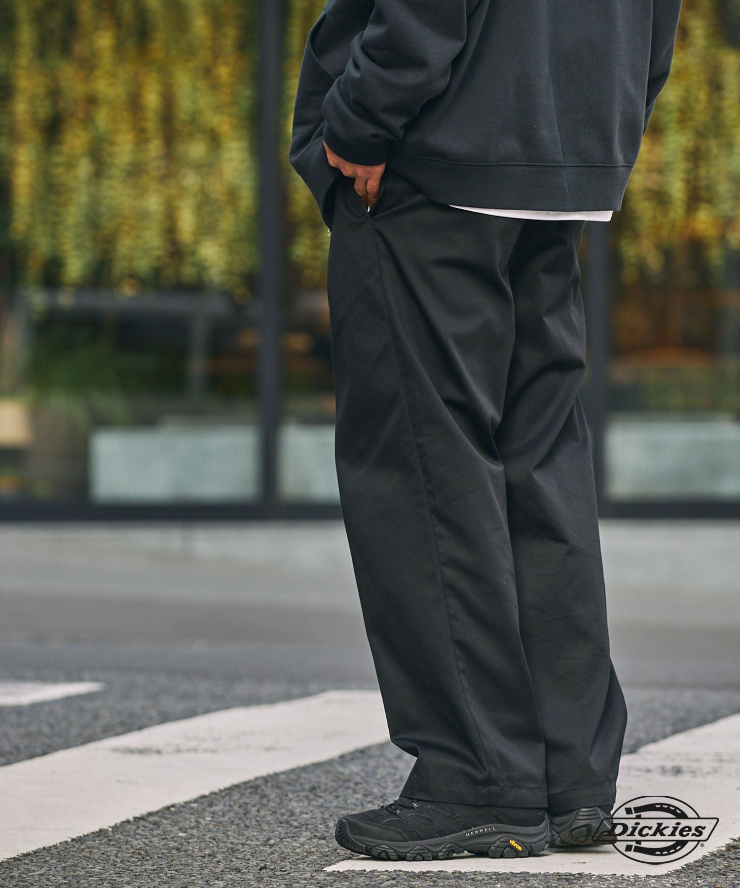 DICKIES / 別注 TC 斜紋 雙摺 直筒長褲