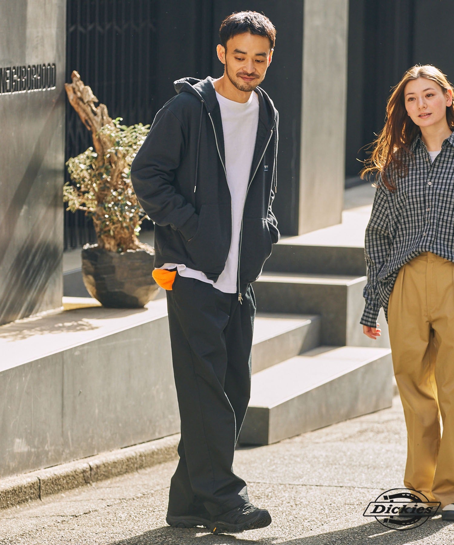 DICKIES / 別注 TC 斜紋 雙摺 直筒長褲