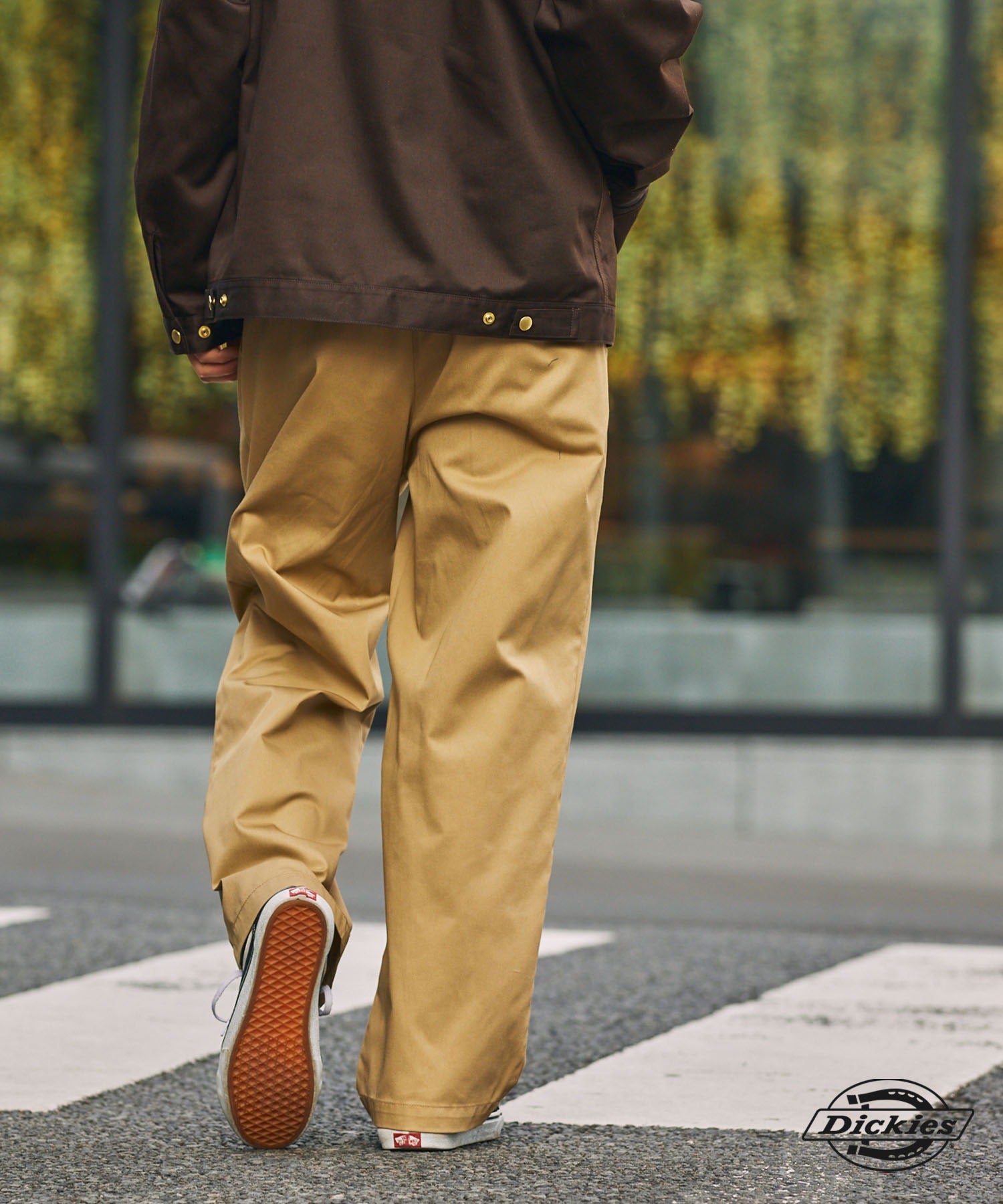 DICKIES / 別注 TC 斜紋 雙摺 直筒長褲
