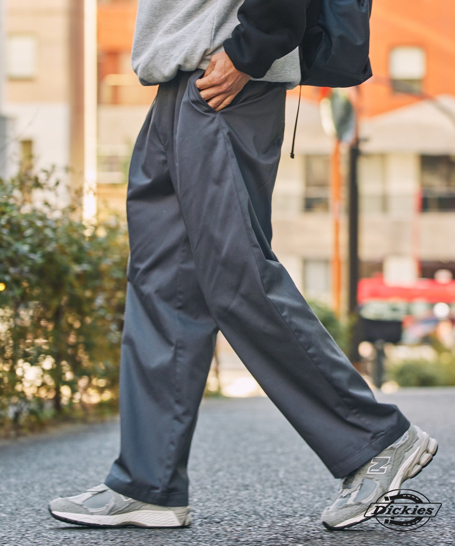 DICKIES / 別注 TC 斜紋 雙摺 直筒長褲