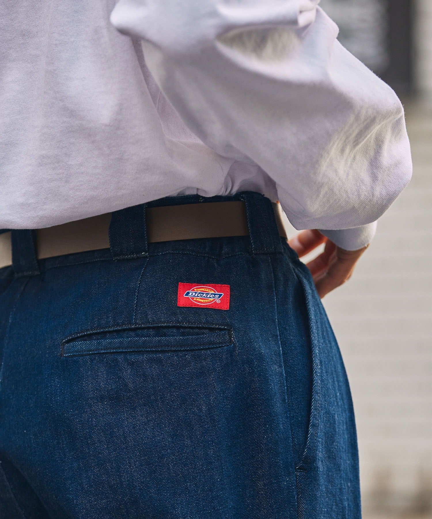 DICKIES / 別注 TC 斜紋 雙摺 直筒長褲
