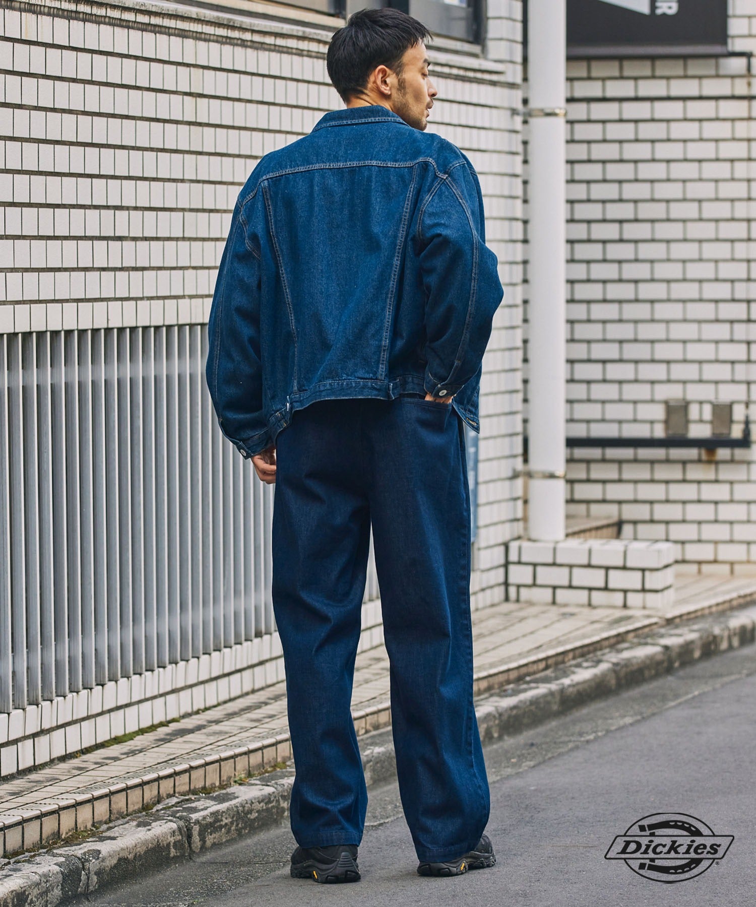 DICKIES / 別注 TC 斜紋 雙摺 直筒長褲
