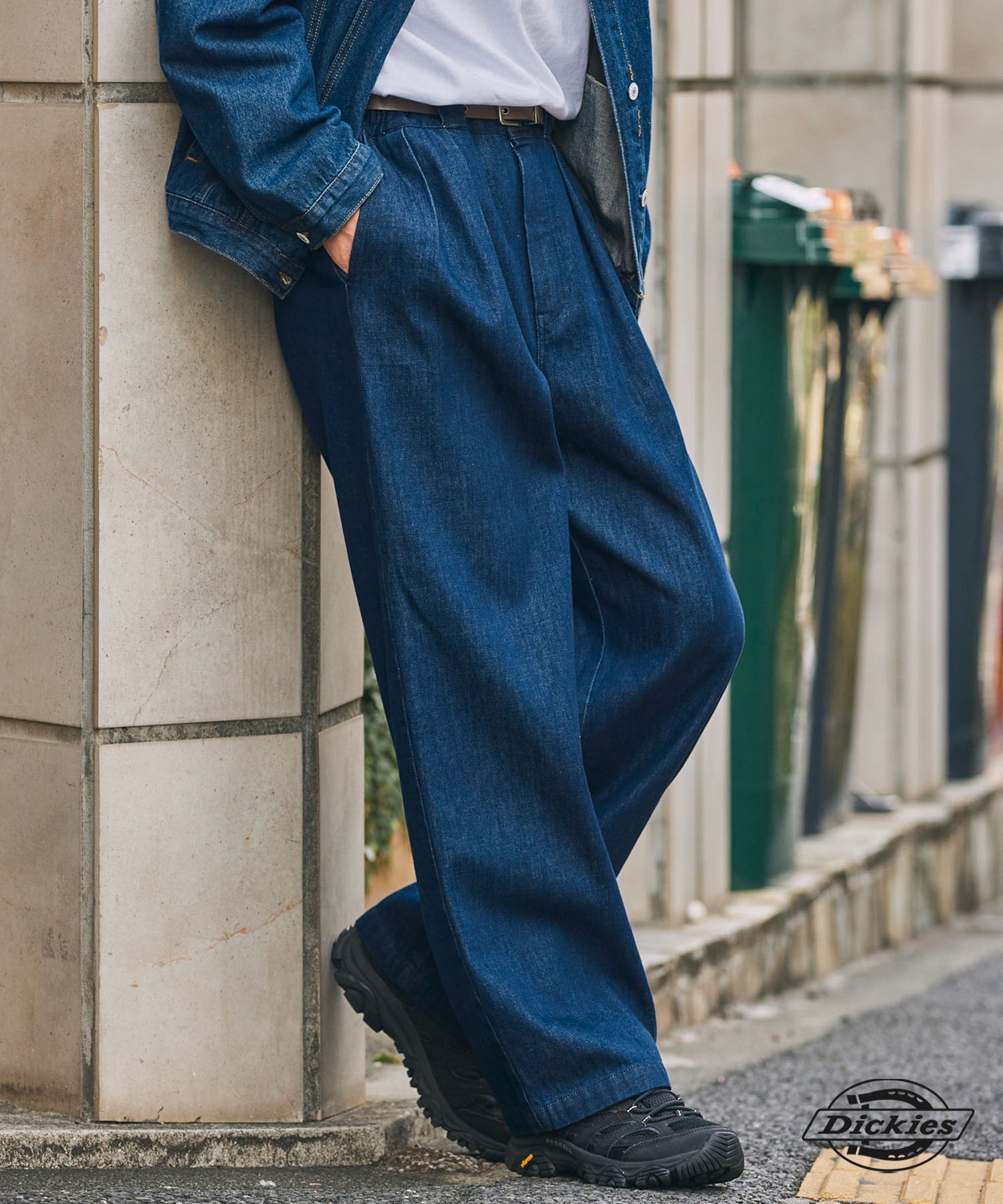 DICKIES / 別注 TC 斜紋 雙摺 直筒長褲