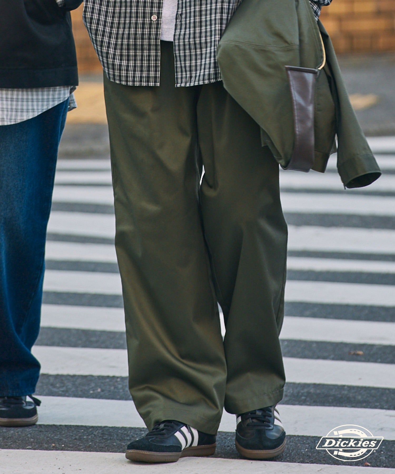 DICKIES / 別注 TC 斜紋 雙摺 直筒長褲