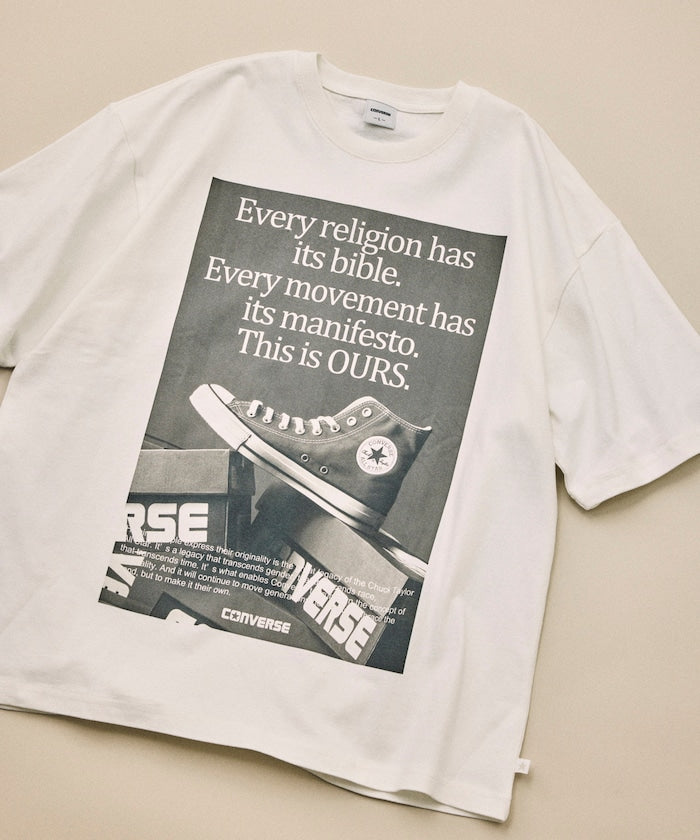 CONVERSE / 復古風格照片印花 短袖T恤