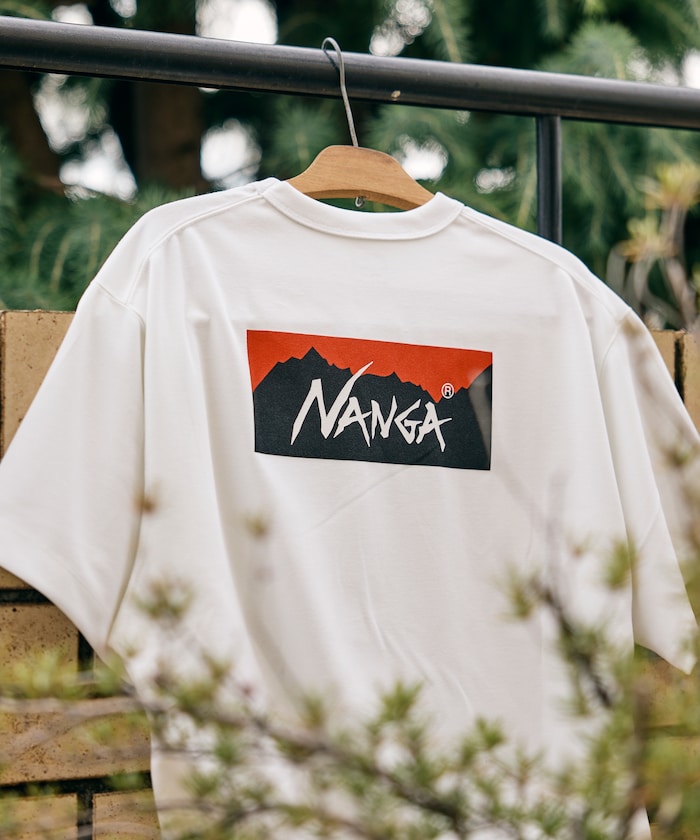 NANGA x FREAK'S STORE / 機能調節下擺 neo-PRO 背印短袖T恤