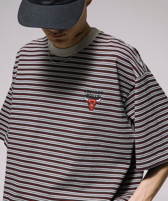 NBA 別注 / 多色條紋 短袖T恤 現貨