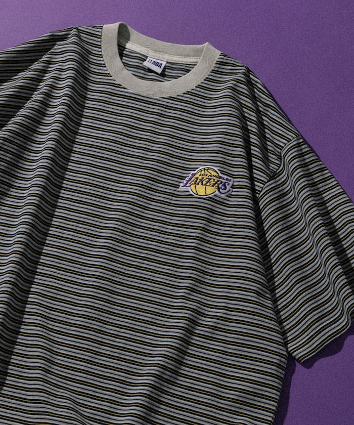 NBA 別注 / 多色條紋 短袖T恤 現貨