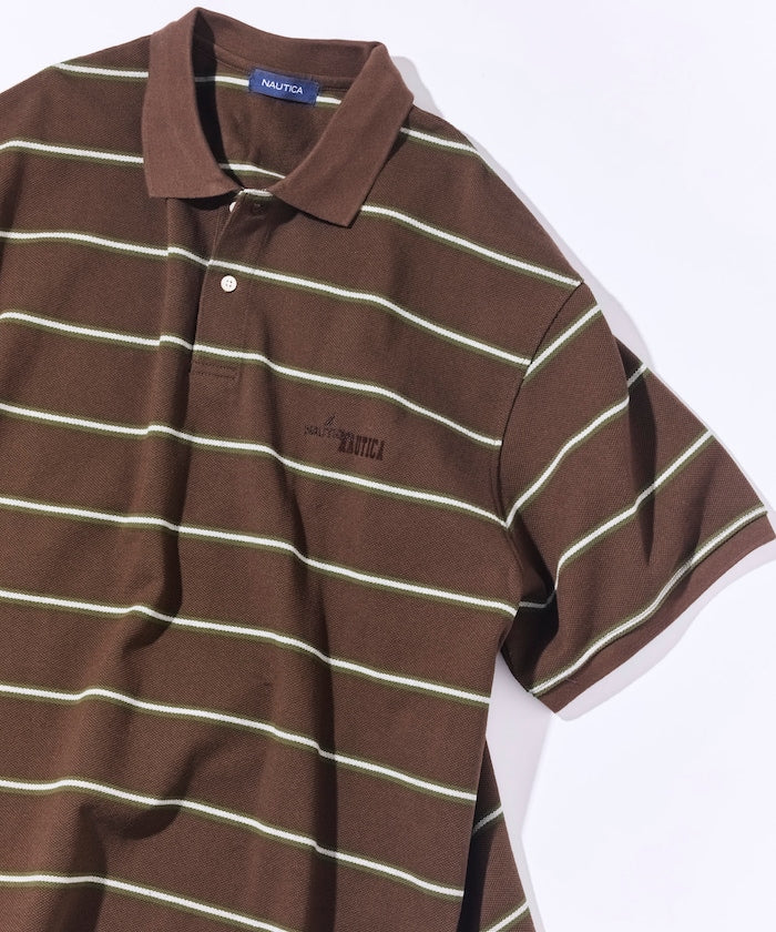 NAUTICA JP / 條紋短袖 Polo 衫