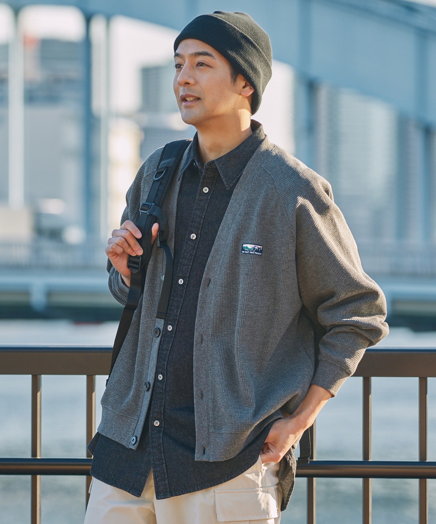 THE CRAFT CREW PRODUCTS / 立體 插肩袖 開襟衫