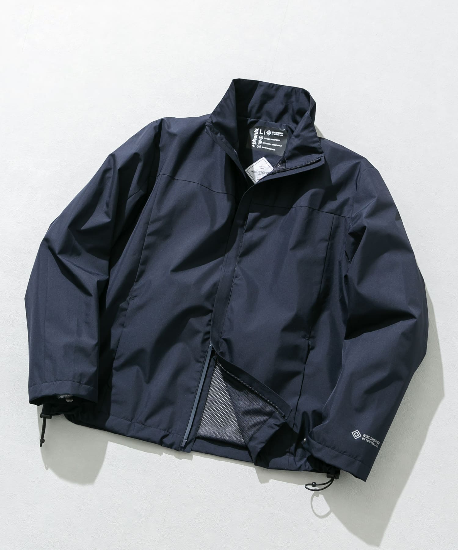 +phenix WINDSTOPPER by GORE-TEX LABS 立領防風外套