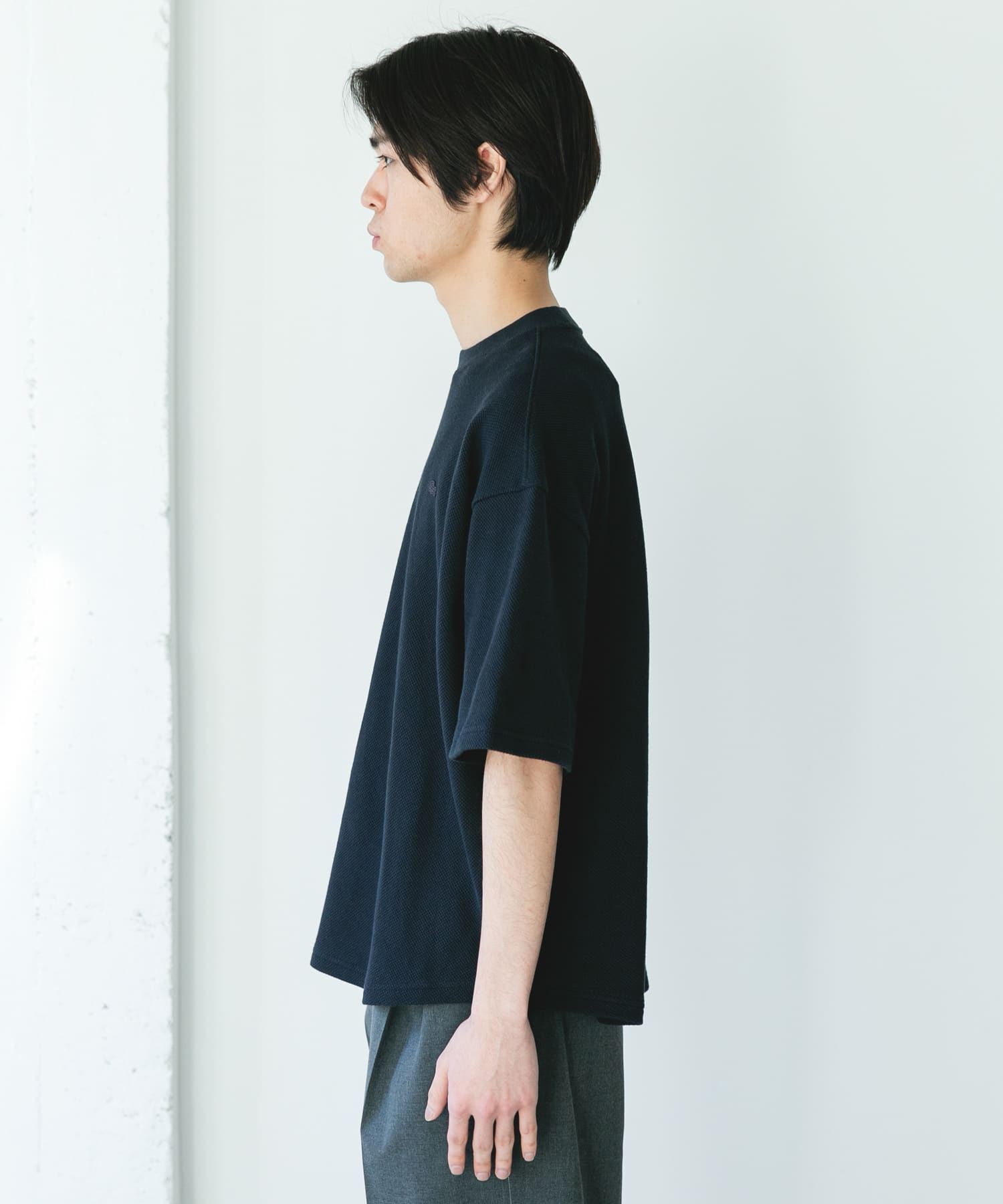 LACOSTE×DOORS THICK PIQUE ROUND SHORT-SLEEVE / 厚磅鹿子布圓領短袖T恤