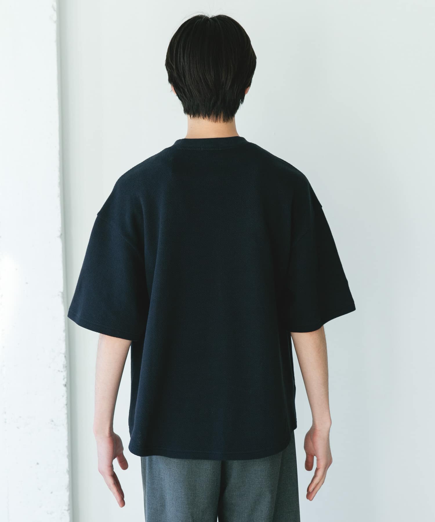 LACOSTE×DOORS THICK PIQUE ROUND SHORT-SLEEVE / 厚磅鹿子布圓領短袖T恤