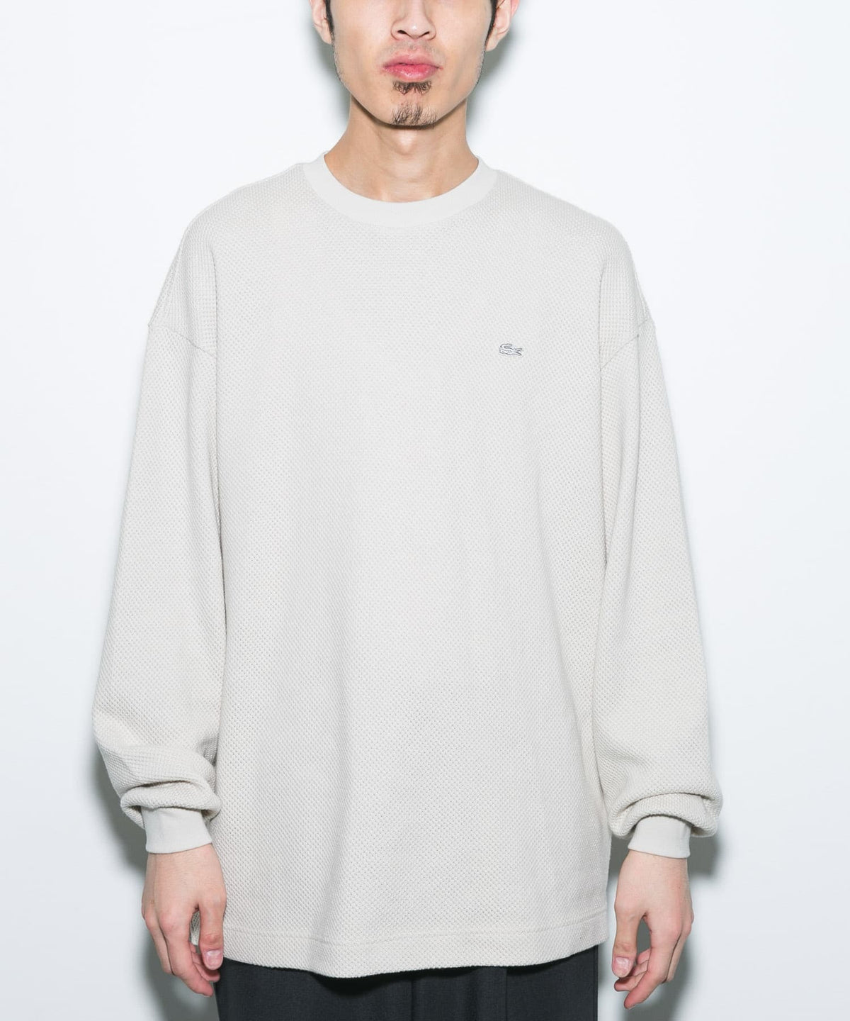 LACOSTE × DOORS / 重磅網眼布長袖T恤(日本聯名限定)