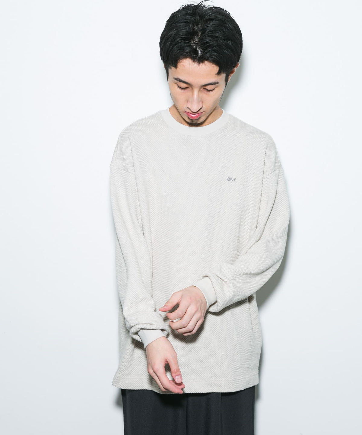 LACOSTE × DOORS / 重磅網眼布長袖T恤(日本聯名限定)