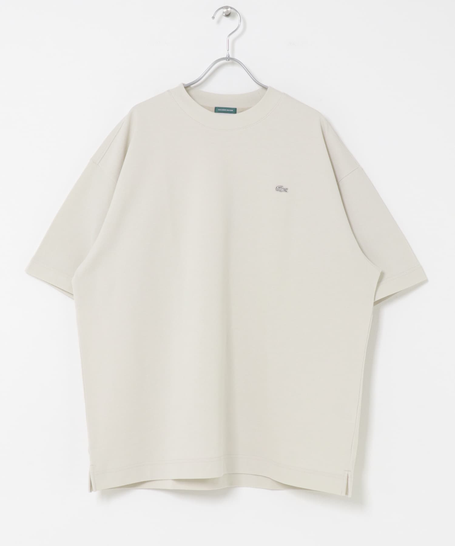 LACOSTE×DOORS MOSS STITCH SHORT-SLEEVE T-SHIRTS / 鹿子布寬鬆短袖T恤