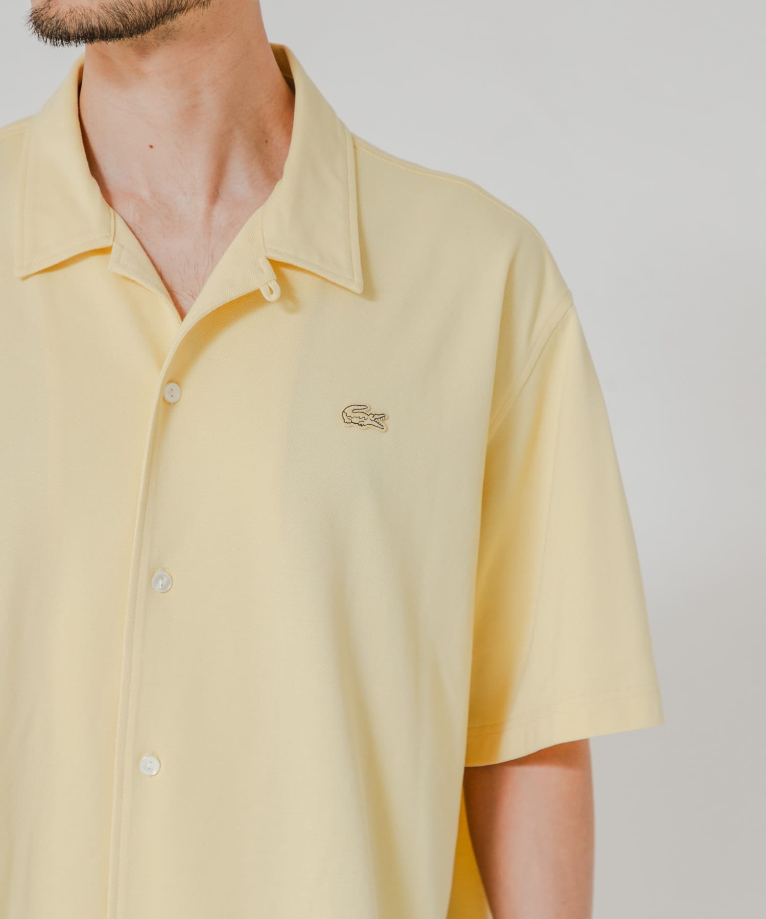 LACOSTE×URBAN RESEARCH FUNCTIONAL PIQUE OP SHIRTS / 機能珠地開領襯衫