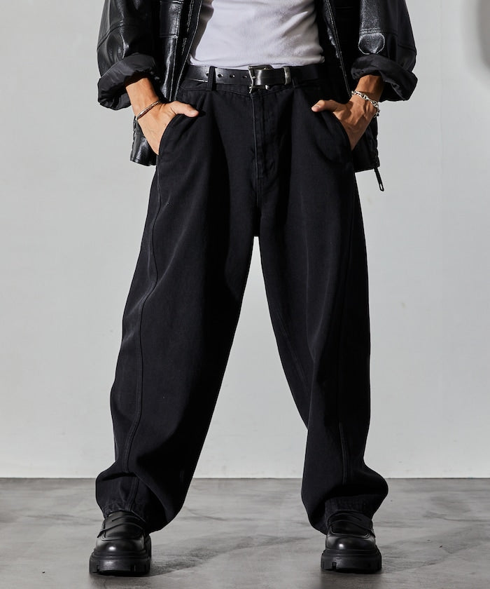 FREAK’S STORE / 立體扭紋輪廓 牛仔褲