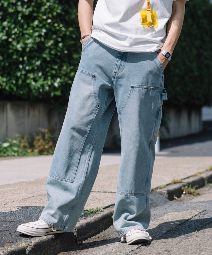 FREAK’S STORE / 雙膝剪接 直筒牛仔褲