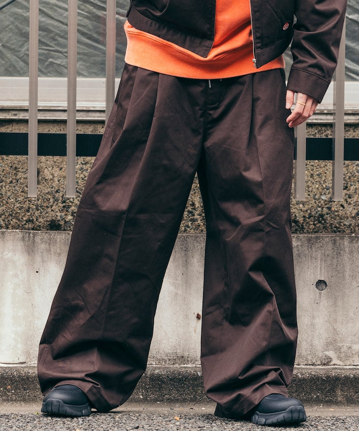 RED KAP 別注 SMU PT-38 2TUCK BAGGY WIDE TWILL PANTS / 別注寬版雙褶厚斜紋工作圓筒長褲