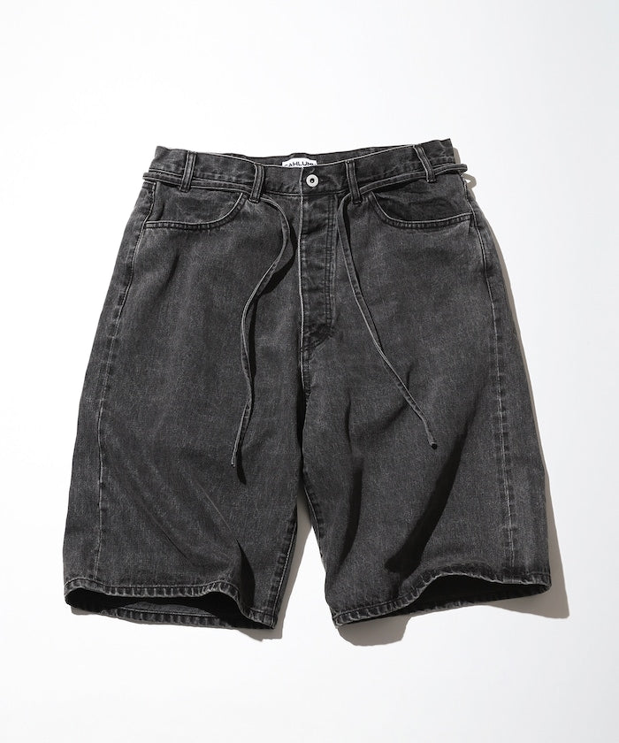 CAHLUMN Selvedge Denim Baggy Shorts / 13.2oz 日本織製 藍耳水洗丹寧短褲|
