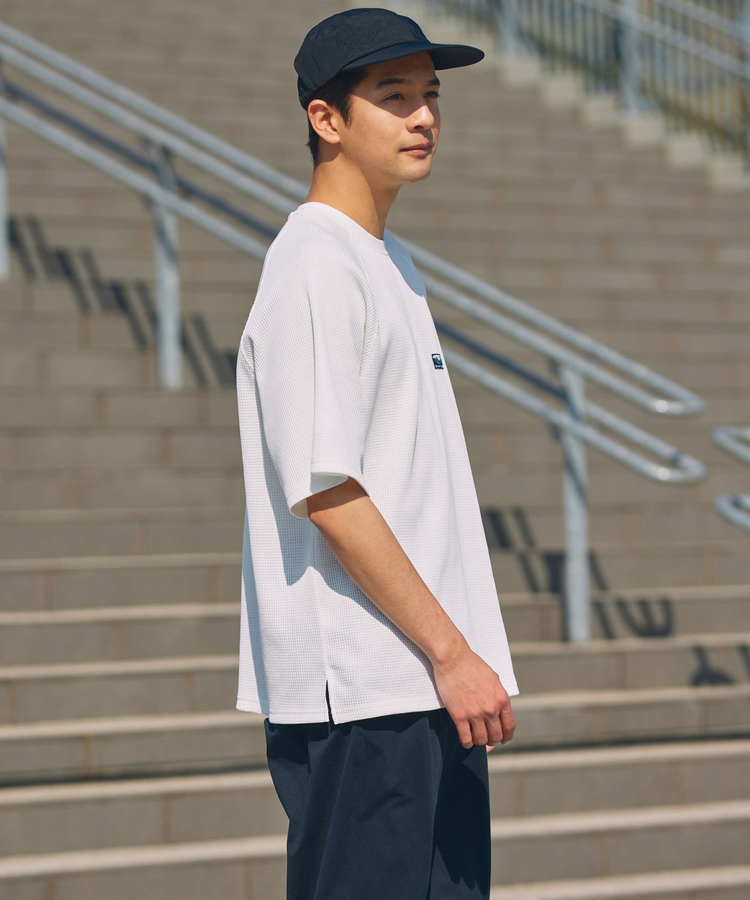 THE CRAFT CREW PRODUCTS / 機能抗菌 UV防護 重磅 華夫格 短袖T恤