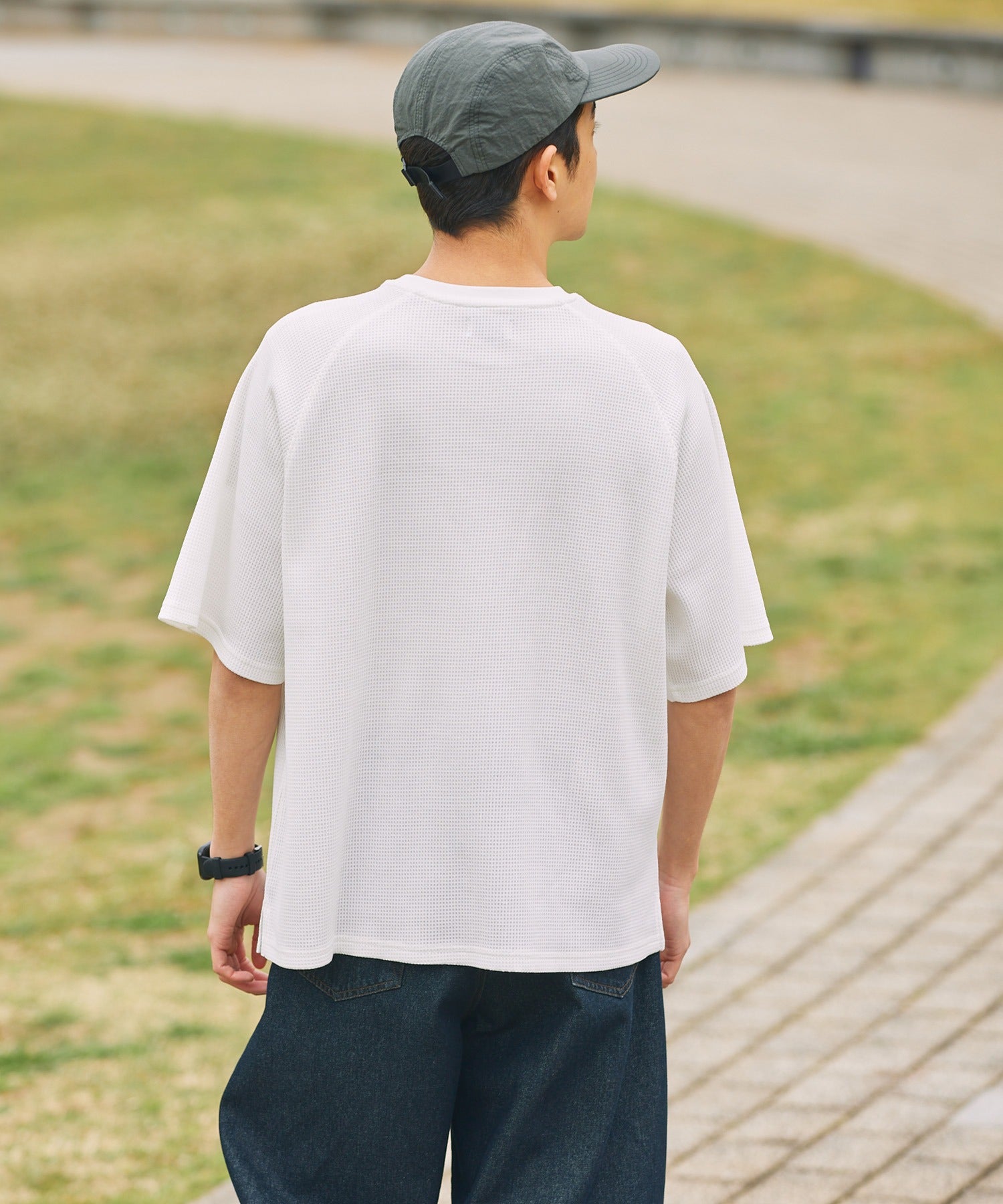 THE CRAFT CREW PRODUCTS / 機能抗菌 UV防護 重磅 華夫格 短袖T恤