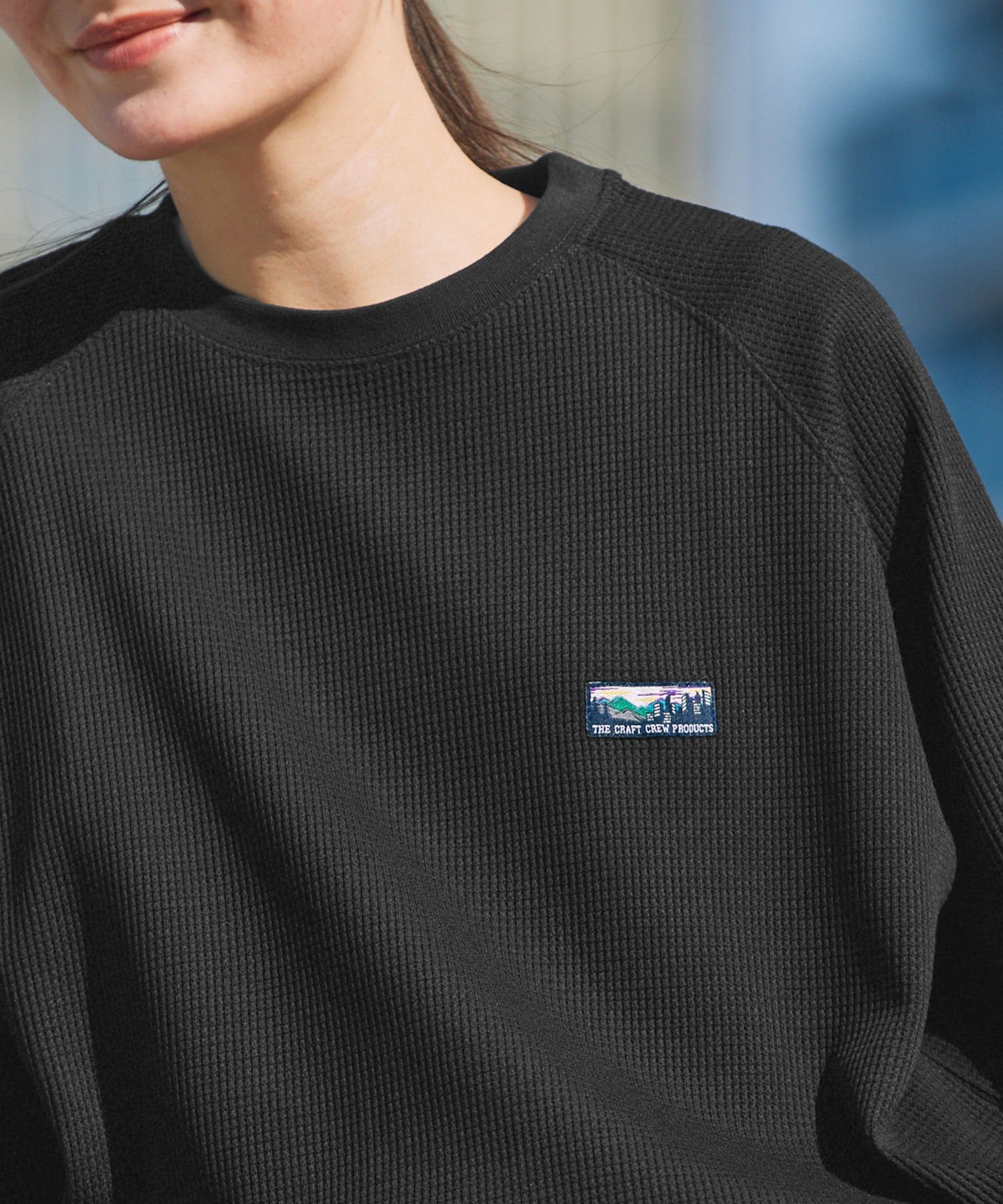 THE CRAFT CREW PRODUCTS / 機能抗菌 UV防護 重磅 華夫格 短袖T恤