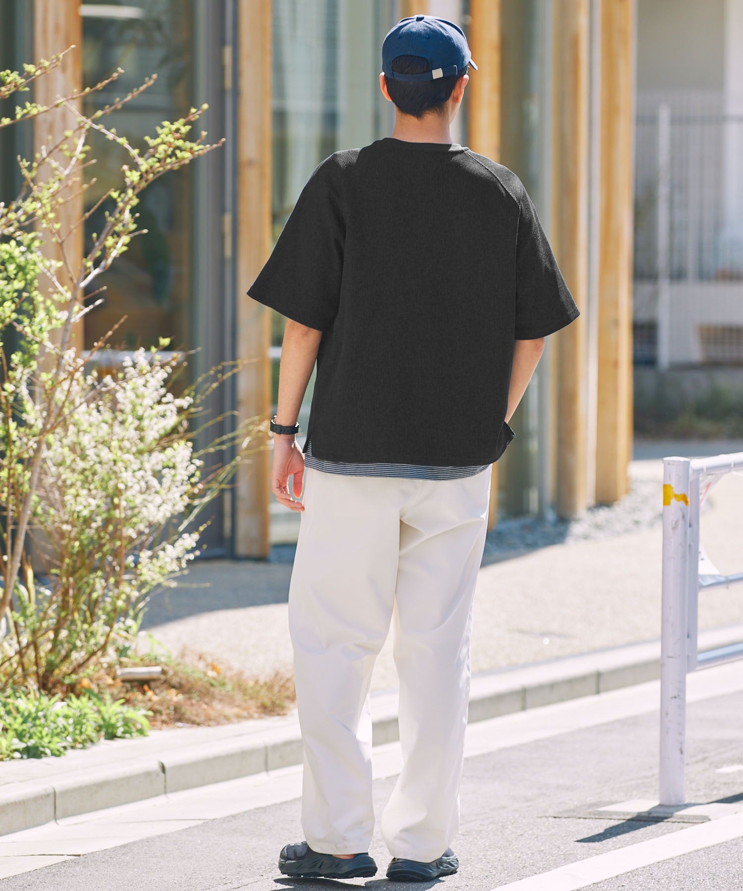 THE CRAFT CREW PRODUCTS / 機能抗菌 UV防護 重磅 華夫格 短袖T恤