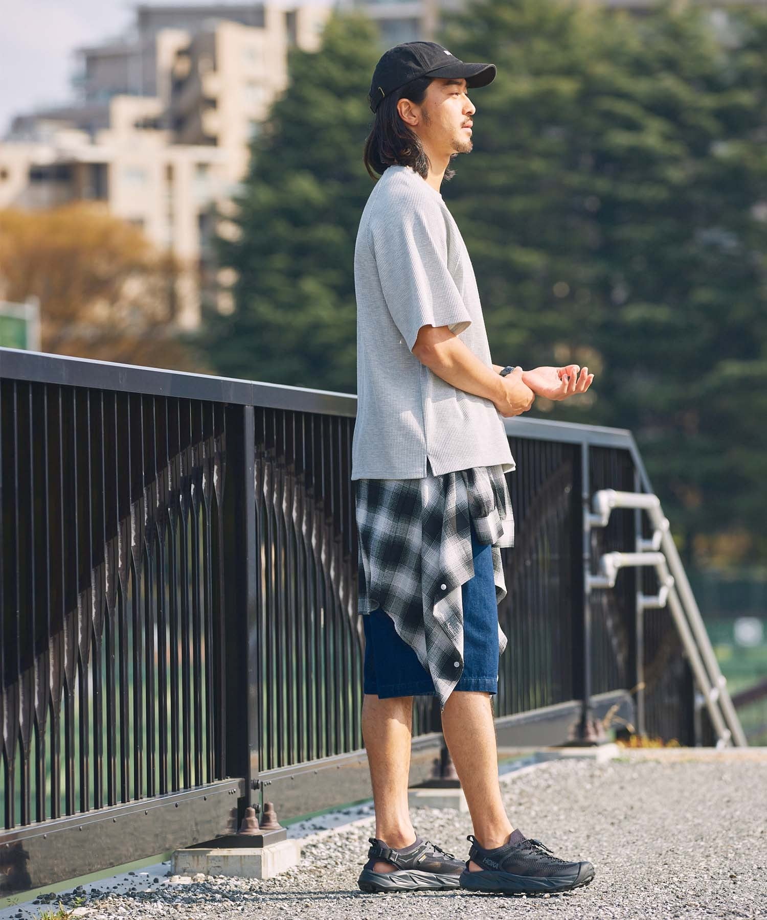 THE CRAFT CREW PRODUCTS / 機能抗菌 UV防護 重磅 華夫格 短袖T恤
