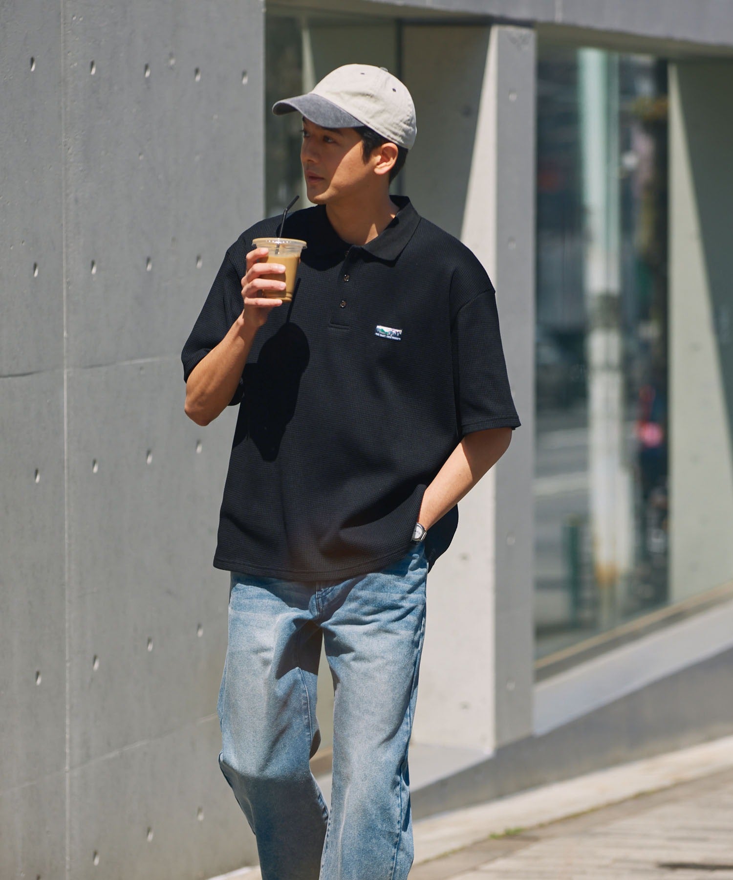 THE CRAFT CREW PRODUCTS / 機能抗菌 UV防護 重磅華夫格短袖Polo衫