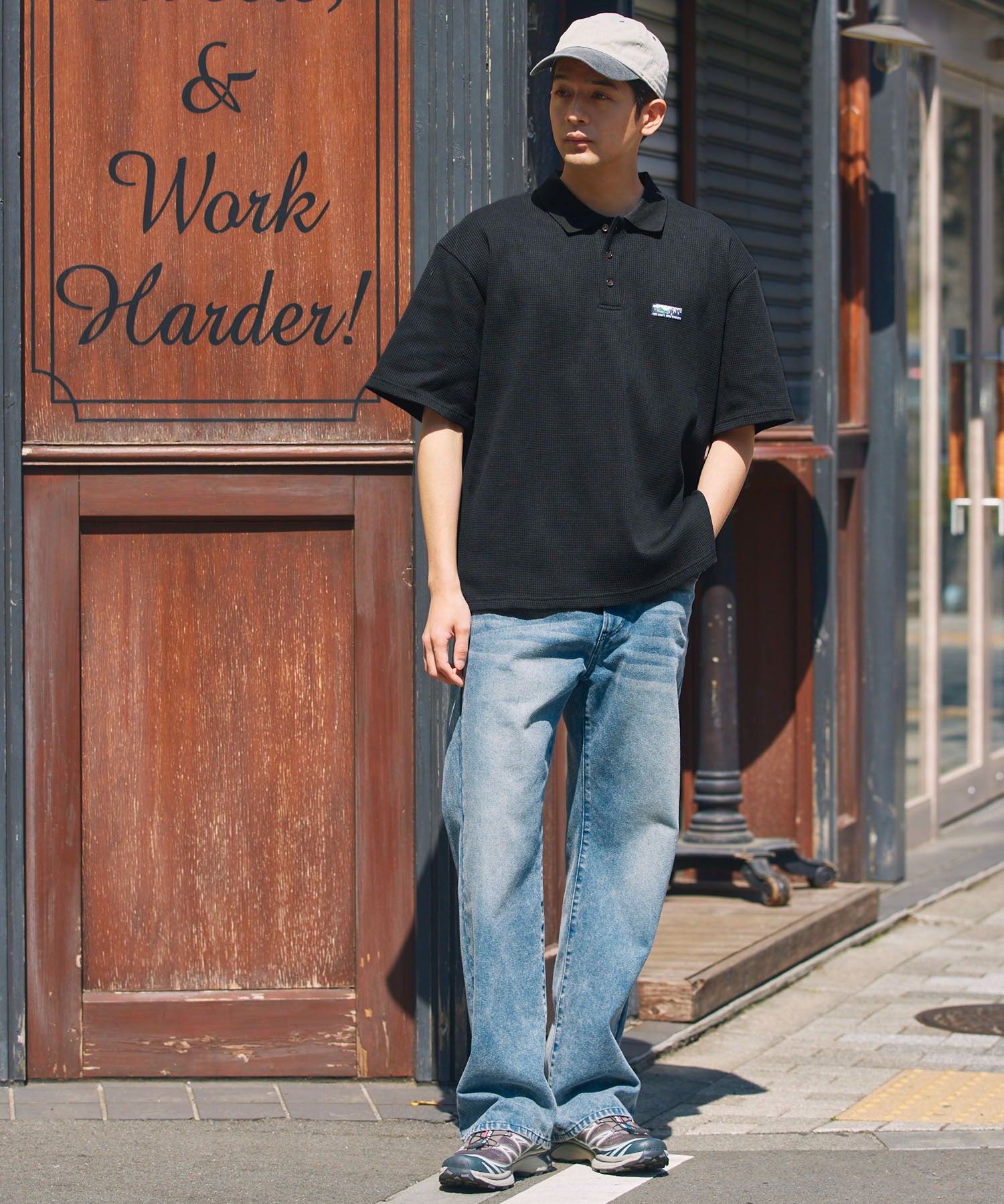 THE CRAFT CREW PRODUCTS / 機能抗菌 UV防護 重磅華夫格短袖Polo衫