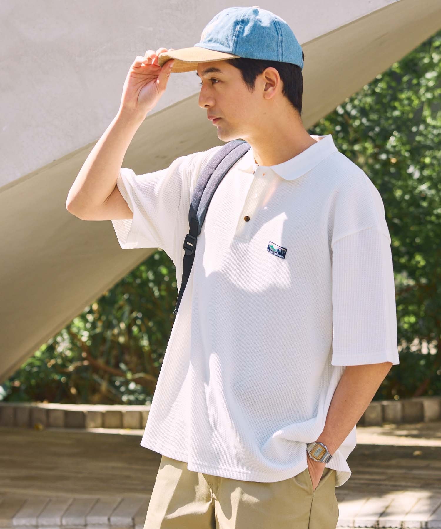 THE CRAFT CREW PRODUCTS / 機能抗菌 UV防護 重磅華夫格短袖Polo衫