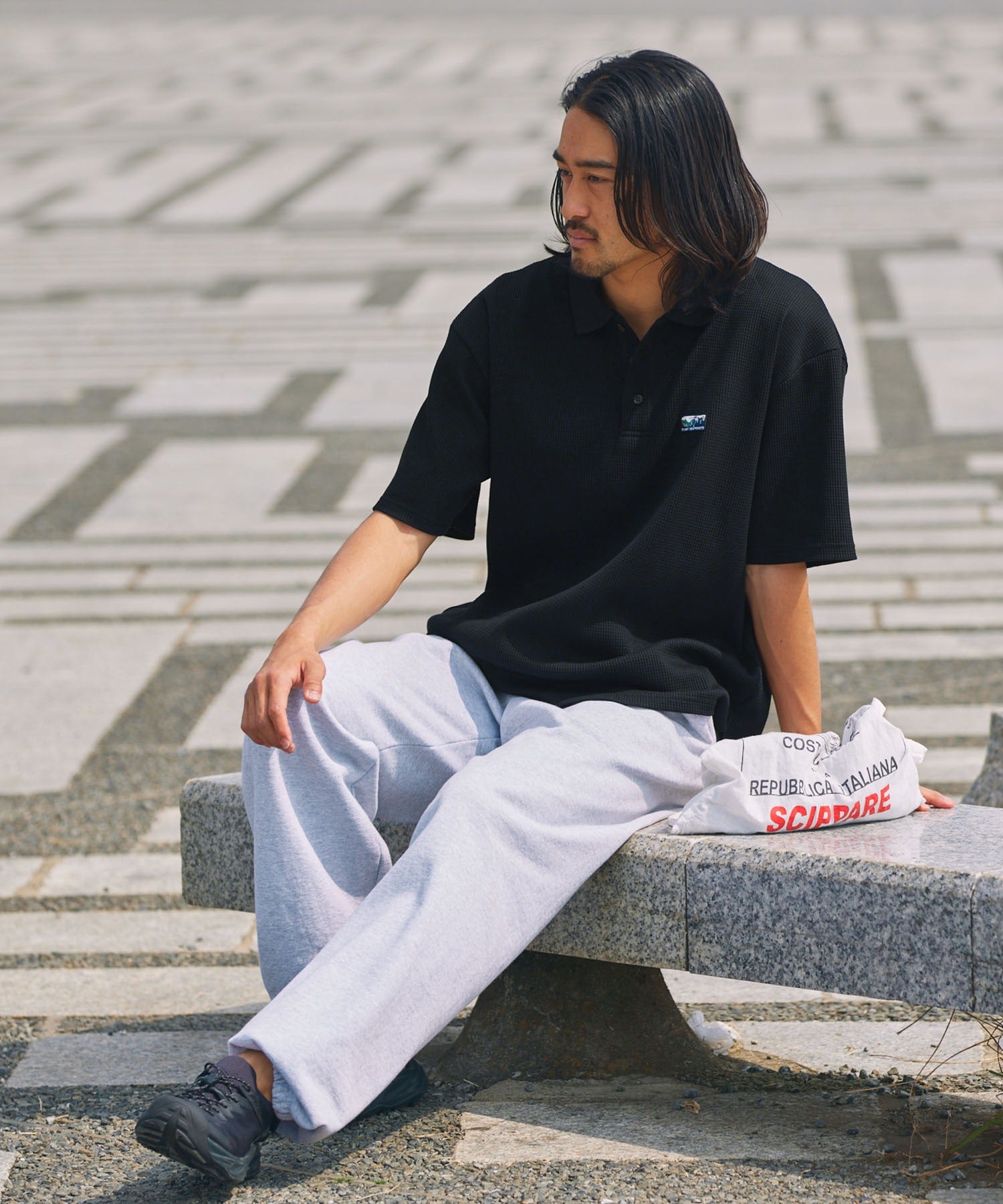 THE CRAFT CREW PRODUCTS / 機能抗菌 UV防護 重磅華夫格短袖Polo衫