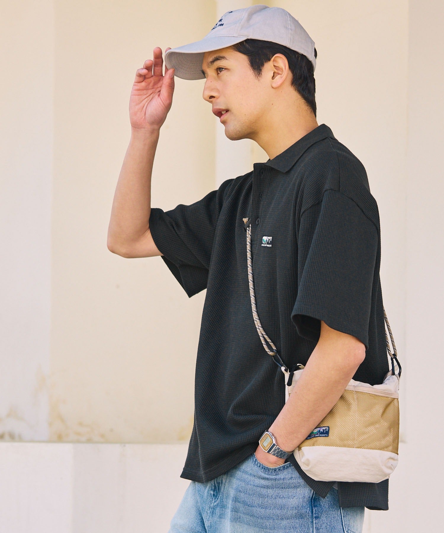 THE CRAFT CREW PRODUCTS / 機能抗菌 UV防護 重磅華夫格短袖Polo衫