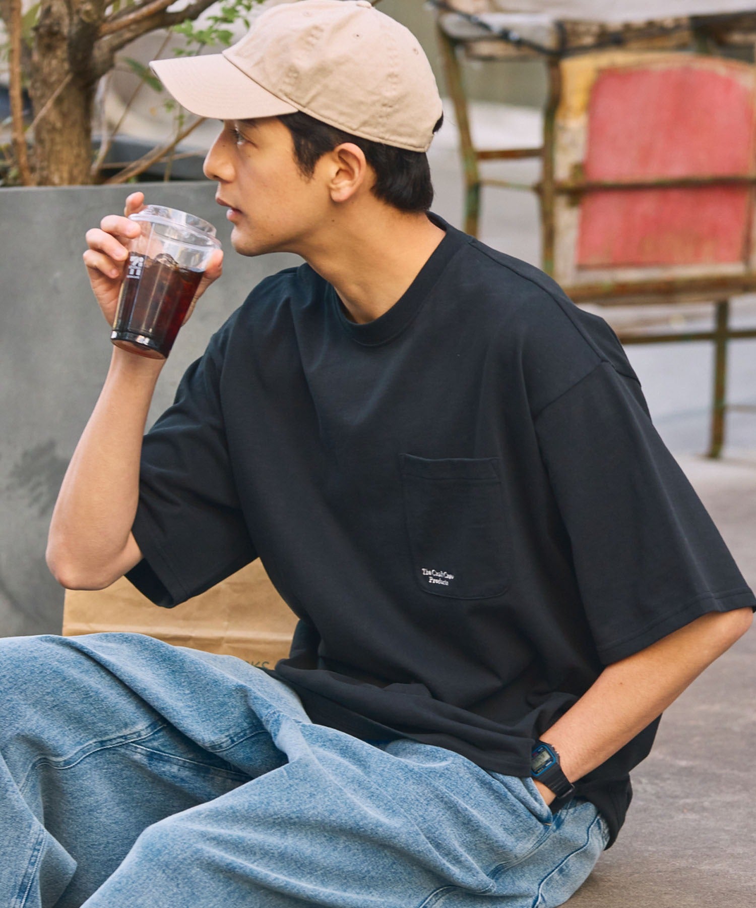 THE CRAFT CREW PRODUCTS / 抗UV防汗漬 口袋短袖T恤