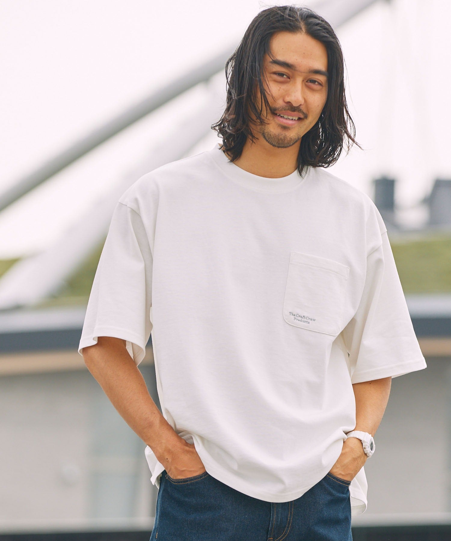 THE CRAFT CREW PRODUCTS / 抗UV防汗漬 口袋短袖T恤