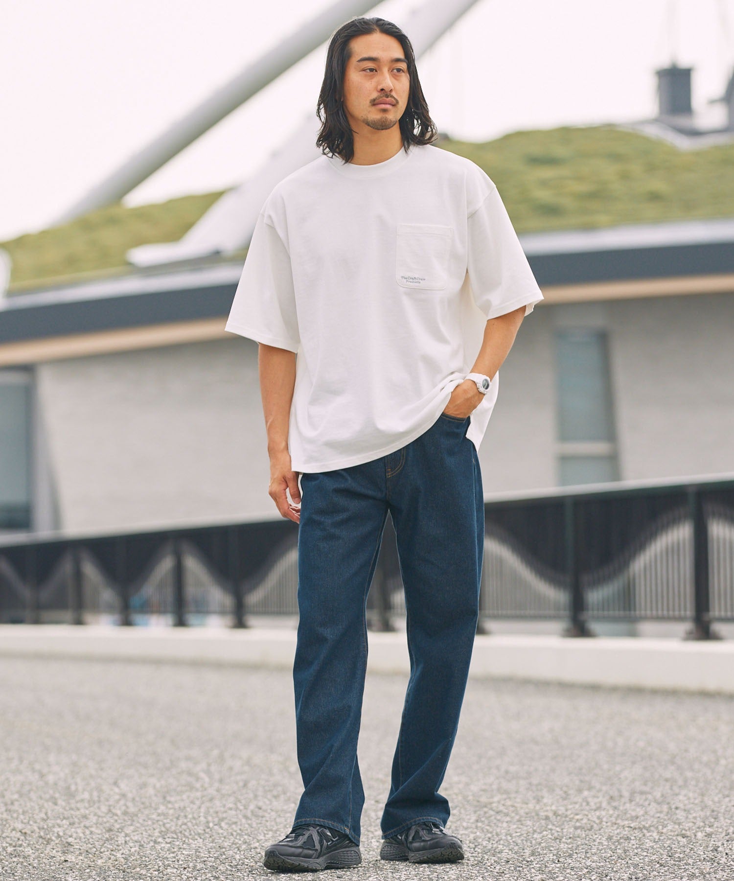 THE CRAFT CREW PRODUCTS / 抗UV防汗漬 口袋短袖T恤