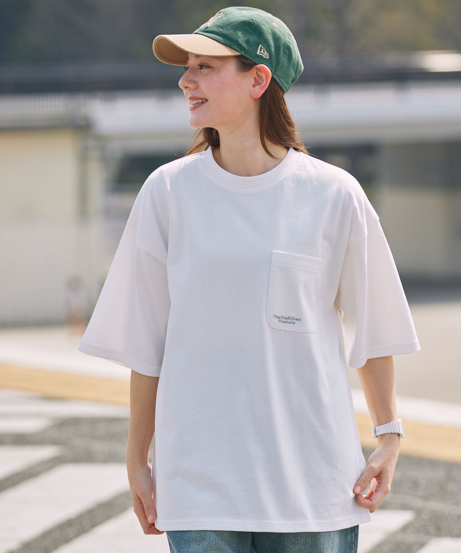 THE CRAFT CREW PRODUCTS / 抗UV防汗漬 口袋短袖T恤