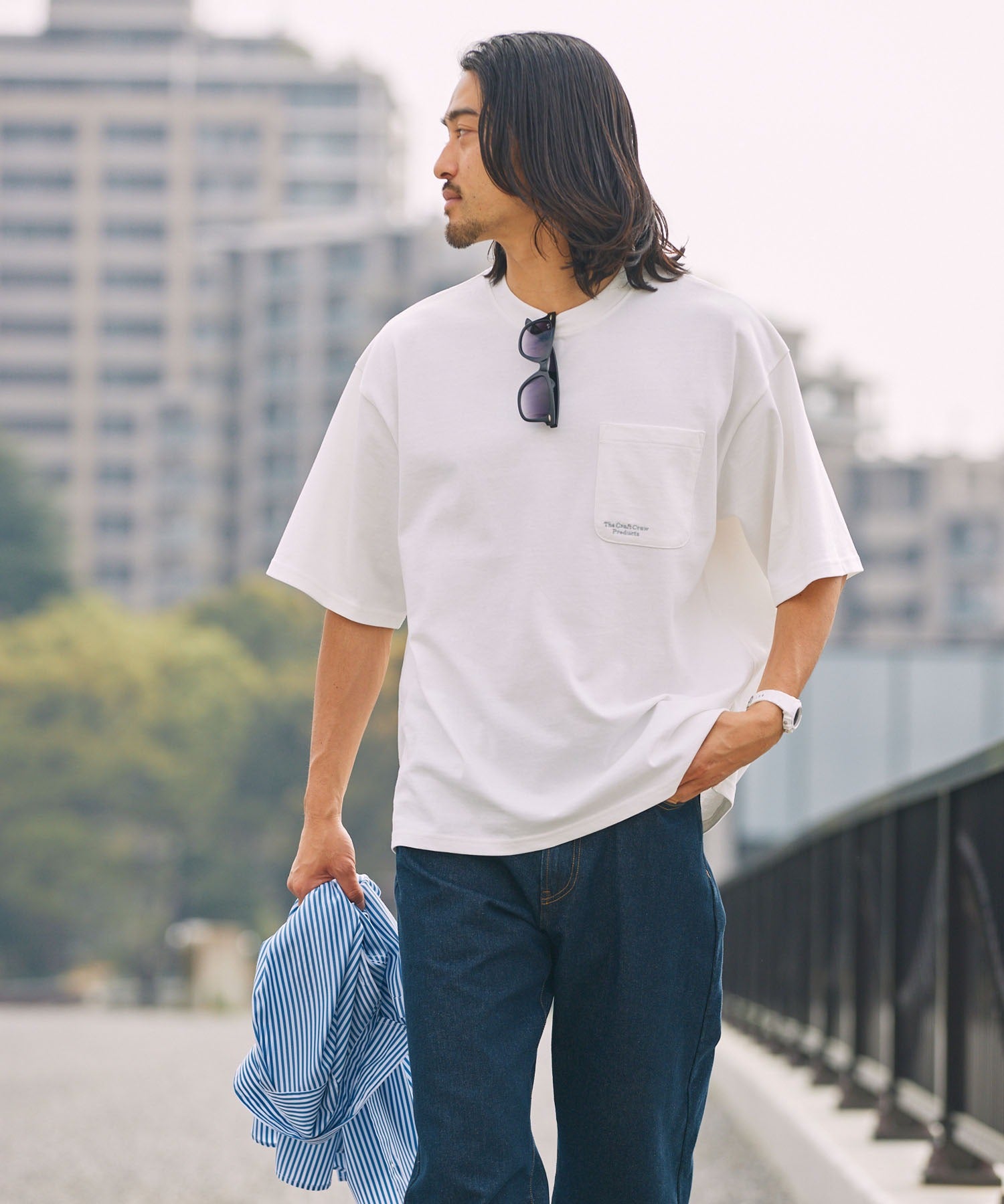 THE CRAFT CREW PRODUCTS / 抗UV防汗漬 口袋短袖T恤