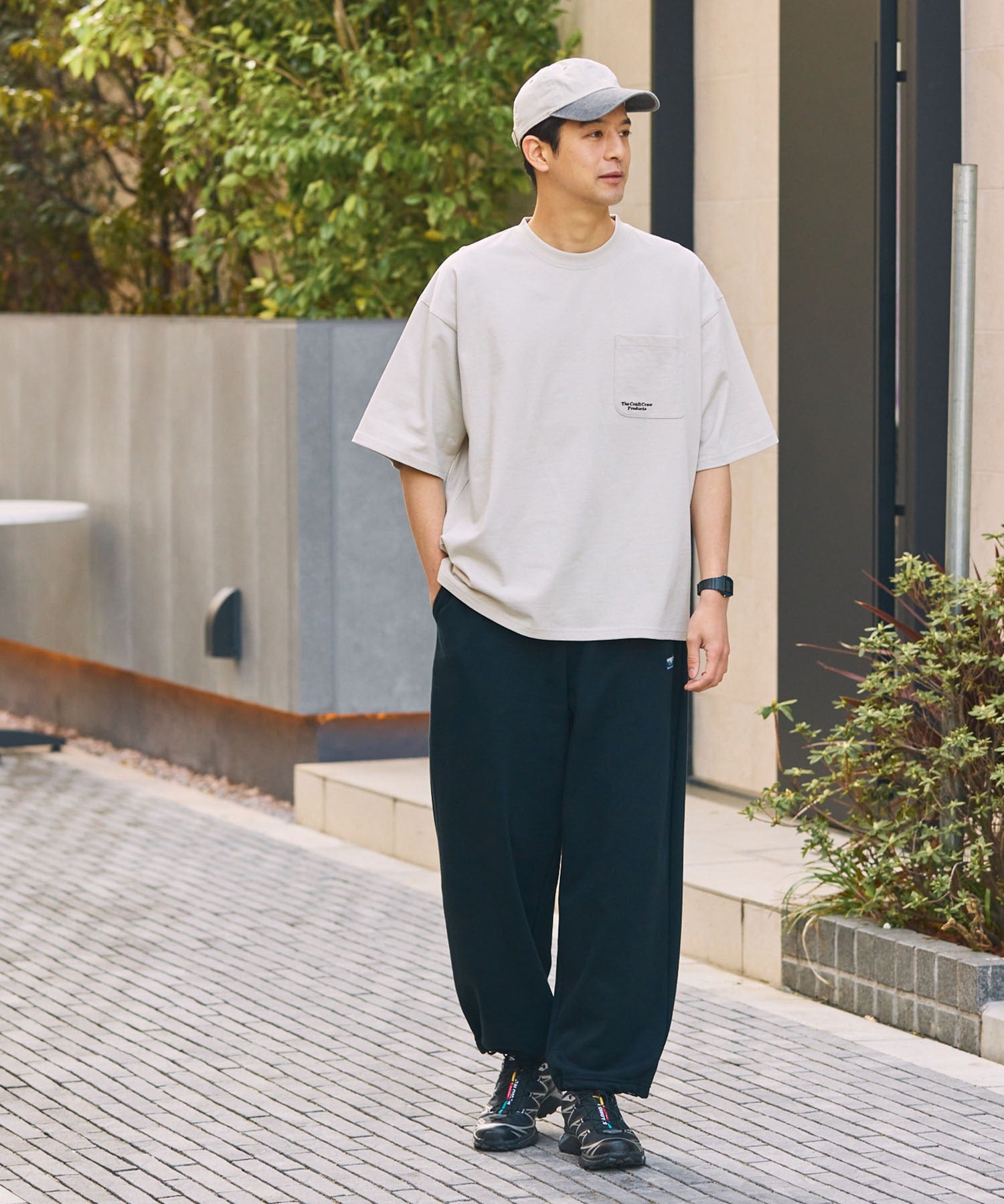 THE CRAFT CREW PRODUCTS / 抗UV防汗漬 口袋短袖T恤