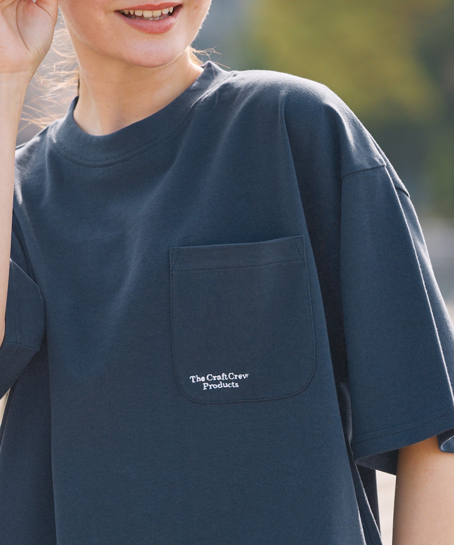 THE CRAFT CREW PRODUCTS / 抗UV防汗漬 口袋短袖T恤
