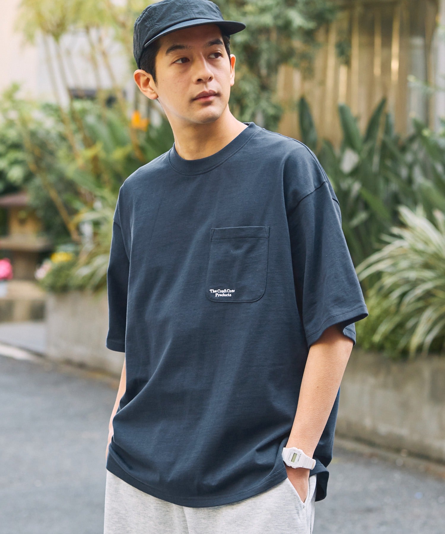 THE CRAFT CREW PRODUCTS / 抗UV防汗漬 口袋短袖T恤