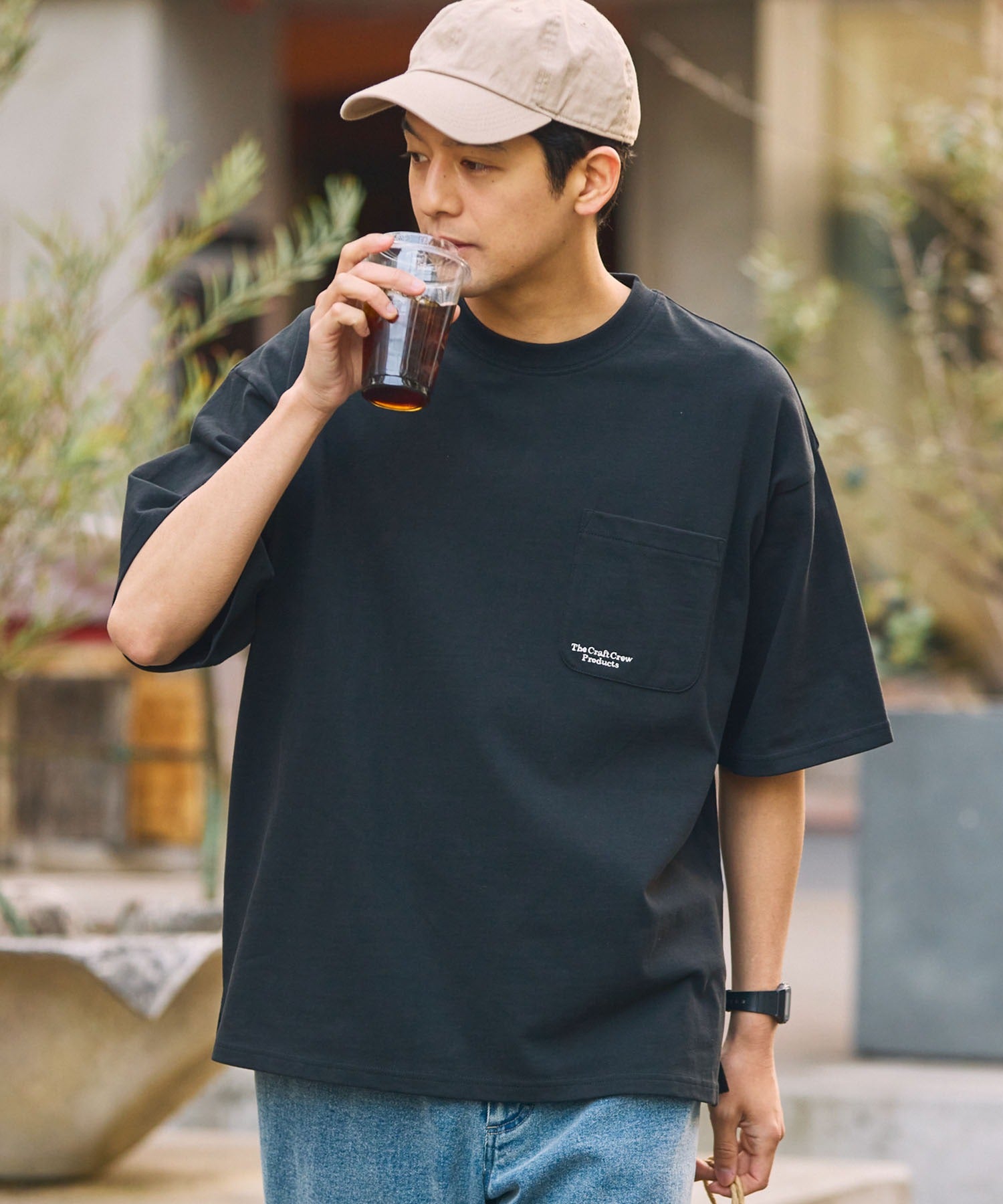 THE CRAFT CREW PRODUCTS / 抗UV防汗漬 口袋短袖T恤