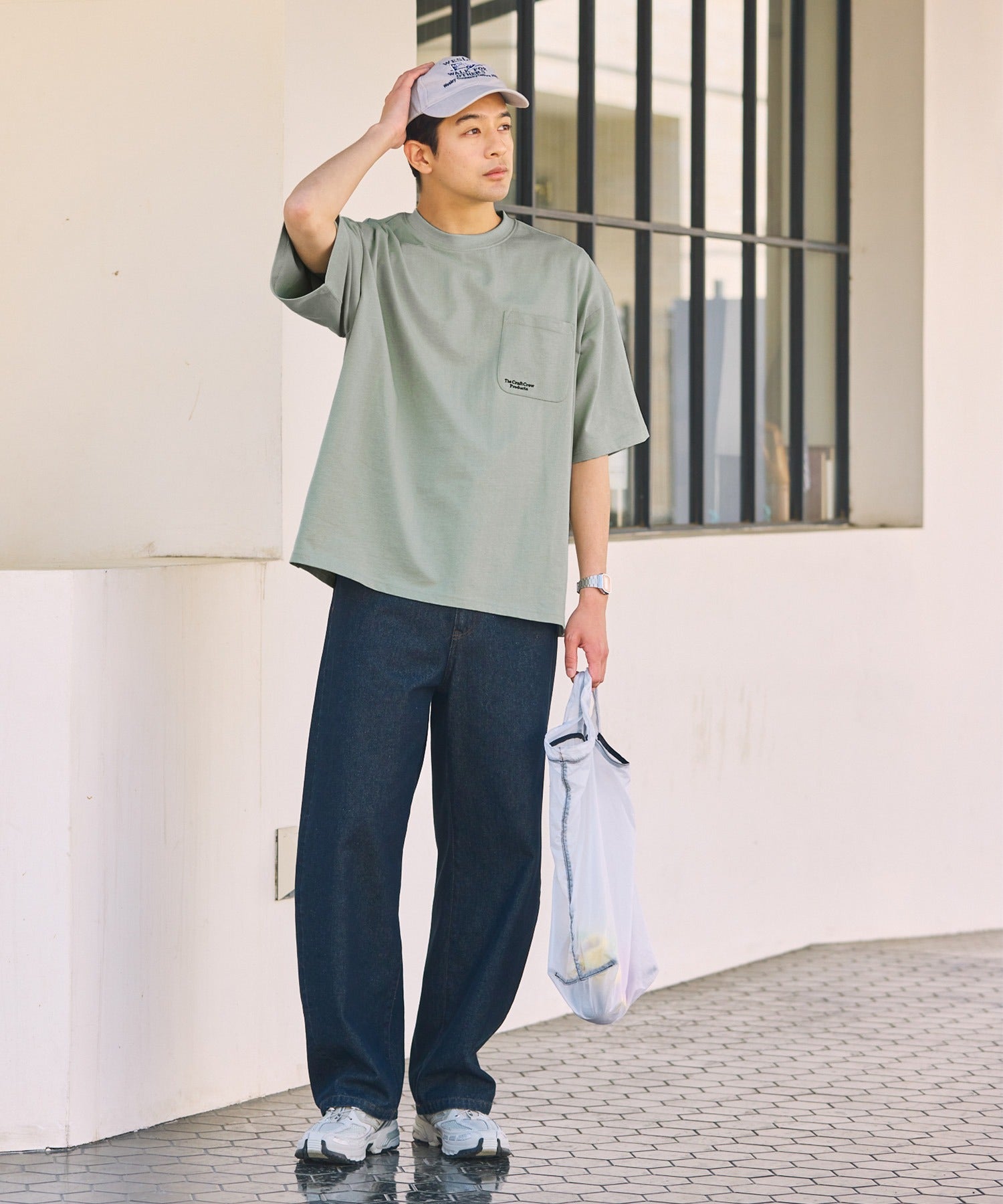 THE CRAFT CREW PRODUCTS / 抗UV防汗漬 口袋短袖T恤