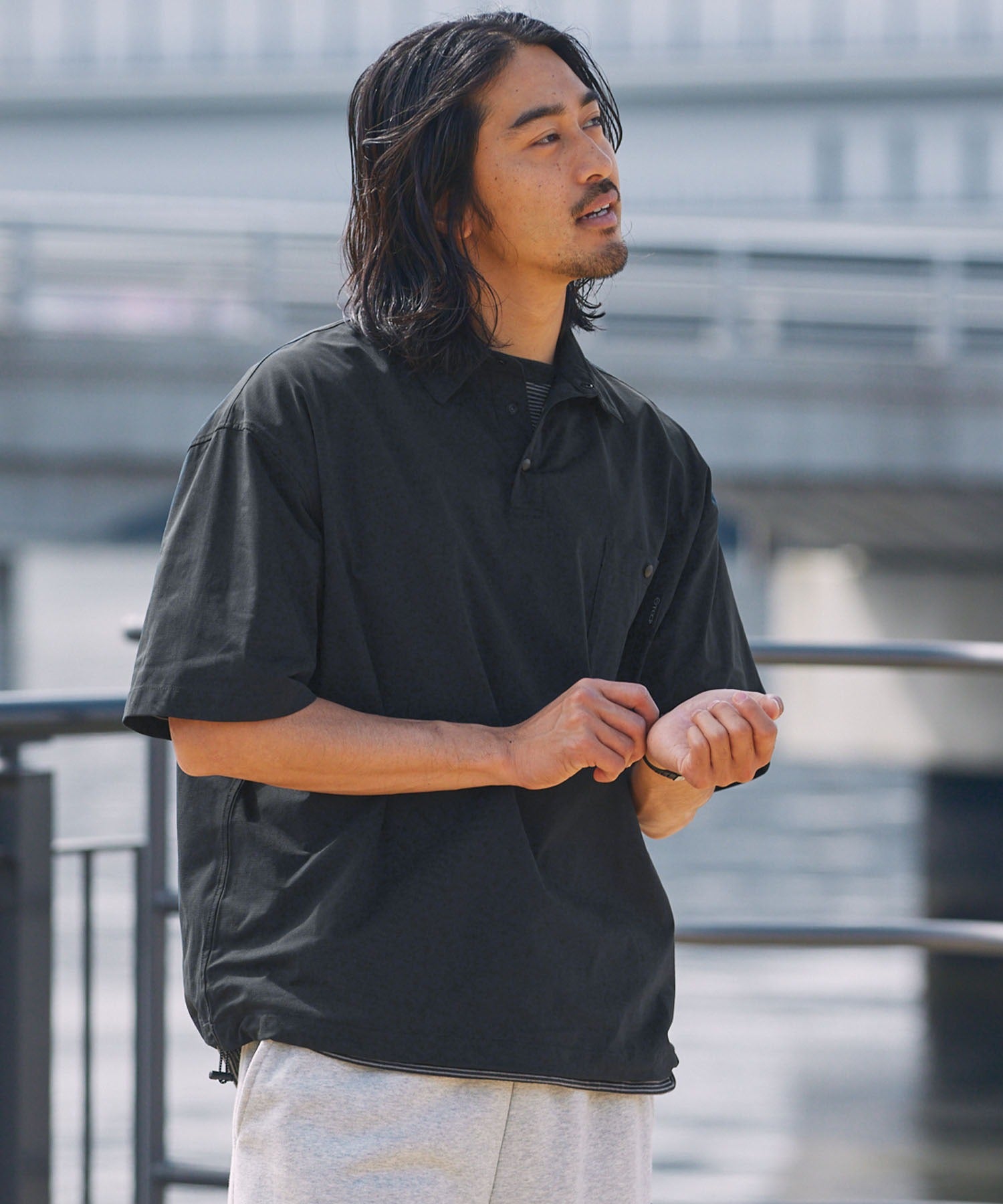 THE CRAFT CREW PRODUCTS / 抽繩口袋短袖Polo衫