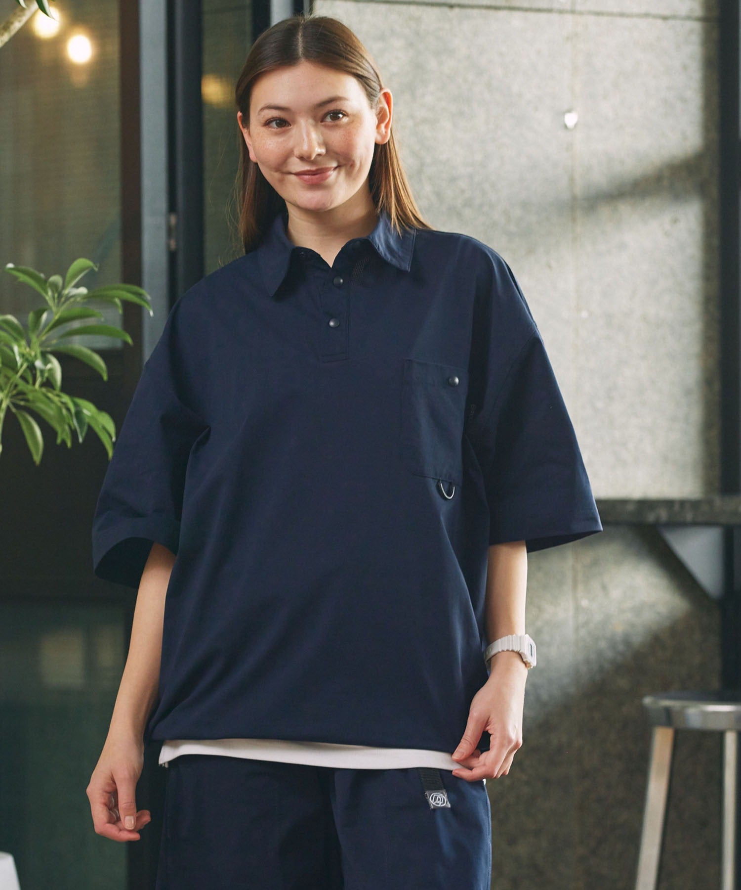 THE CRAFT CREW PRODUCTS / 抽繩口袋短袖Polo衫