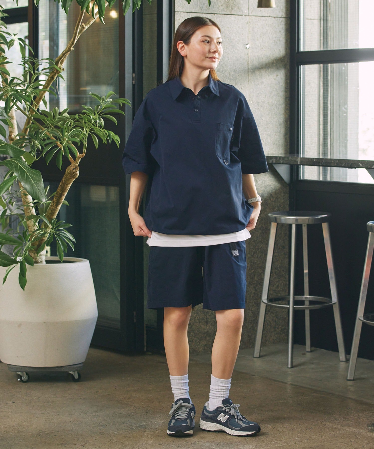 THE CRAFT CREW PRODUCTS / 抽繩口袋短袖Polo衫