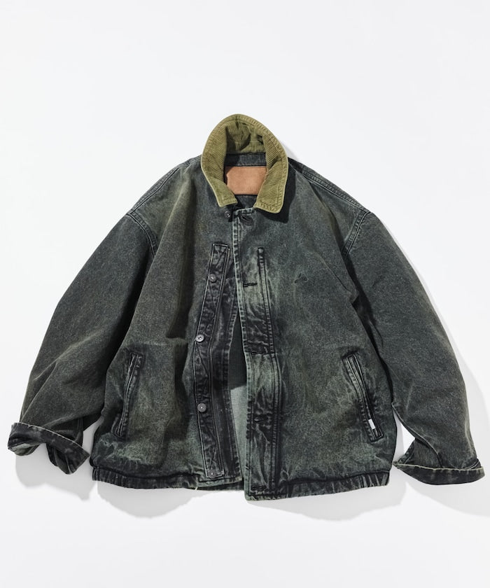 NAUTICA JP / 燈芯絨領 經典丹寧工裝外套